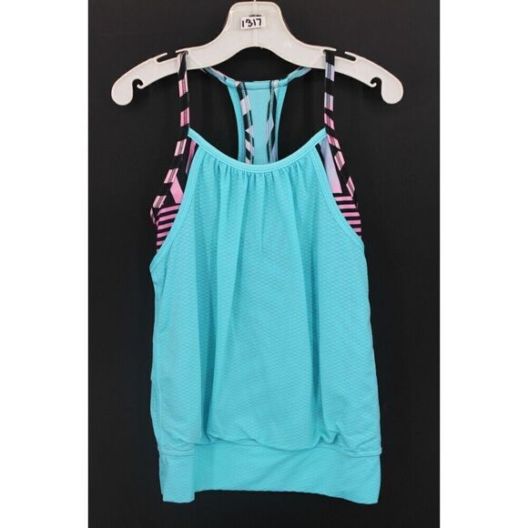 Ivivva Lululemon's Childrens blue, purple and black tanktop size 6 - Picture 1 of 6